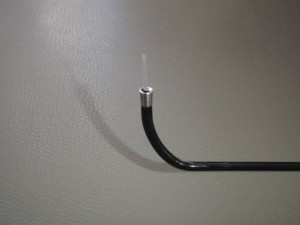 Hier um 90° abgewinkelt, 180° sind möglich